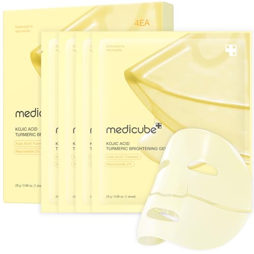 KOJIC ACID TURMERIC BRIGHTENING GEL MASK (4EA)