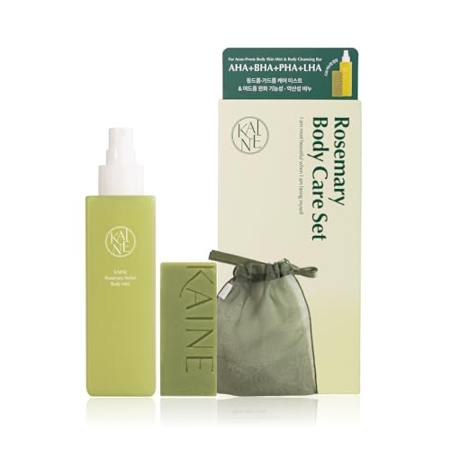 KAINE Rosemary Body Care Set
(Body Mist 150ml + Cleansing Bar + Soap Net)