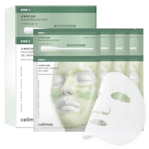 CELIMAX JI WOO GAE CICA PHA PEEL 2-STEP GEL MASK 4EA
