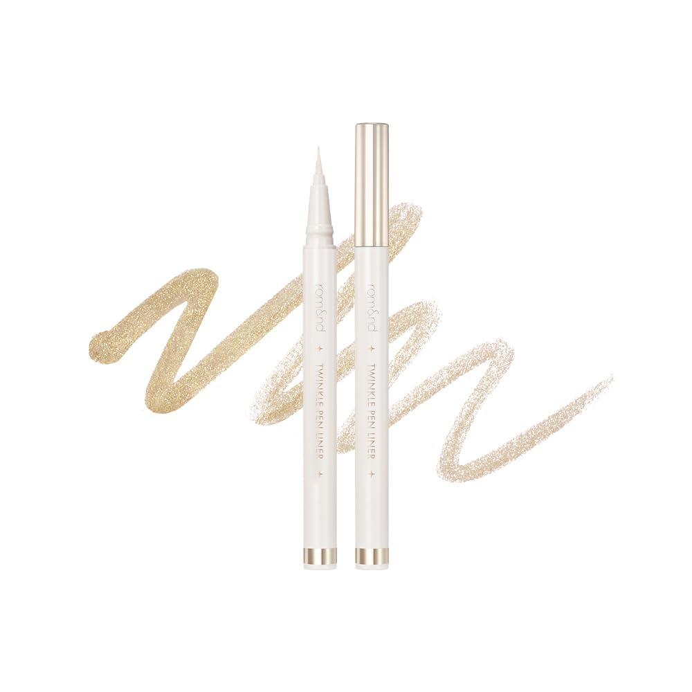rom&nd TWINKLE PEN LINER 01 SILVER FLAKE
