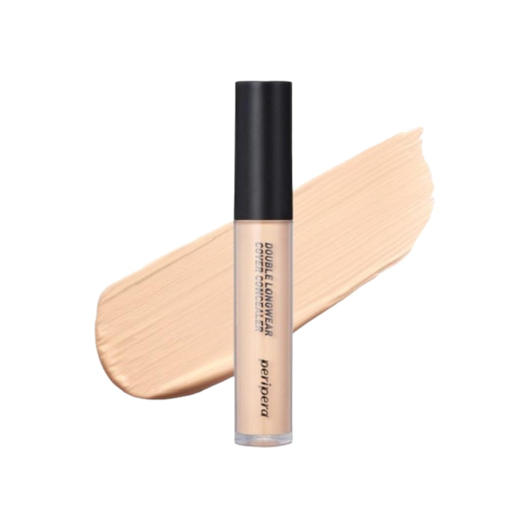 PERIPERA DOUBLE LONGWEAR COVER CONCEALER 02 NATURAL BEIGE
