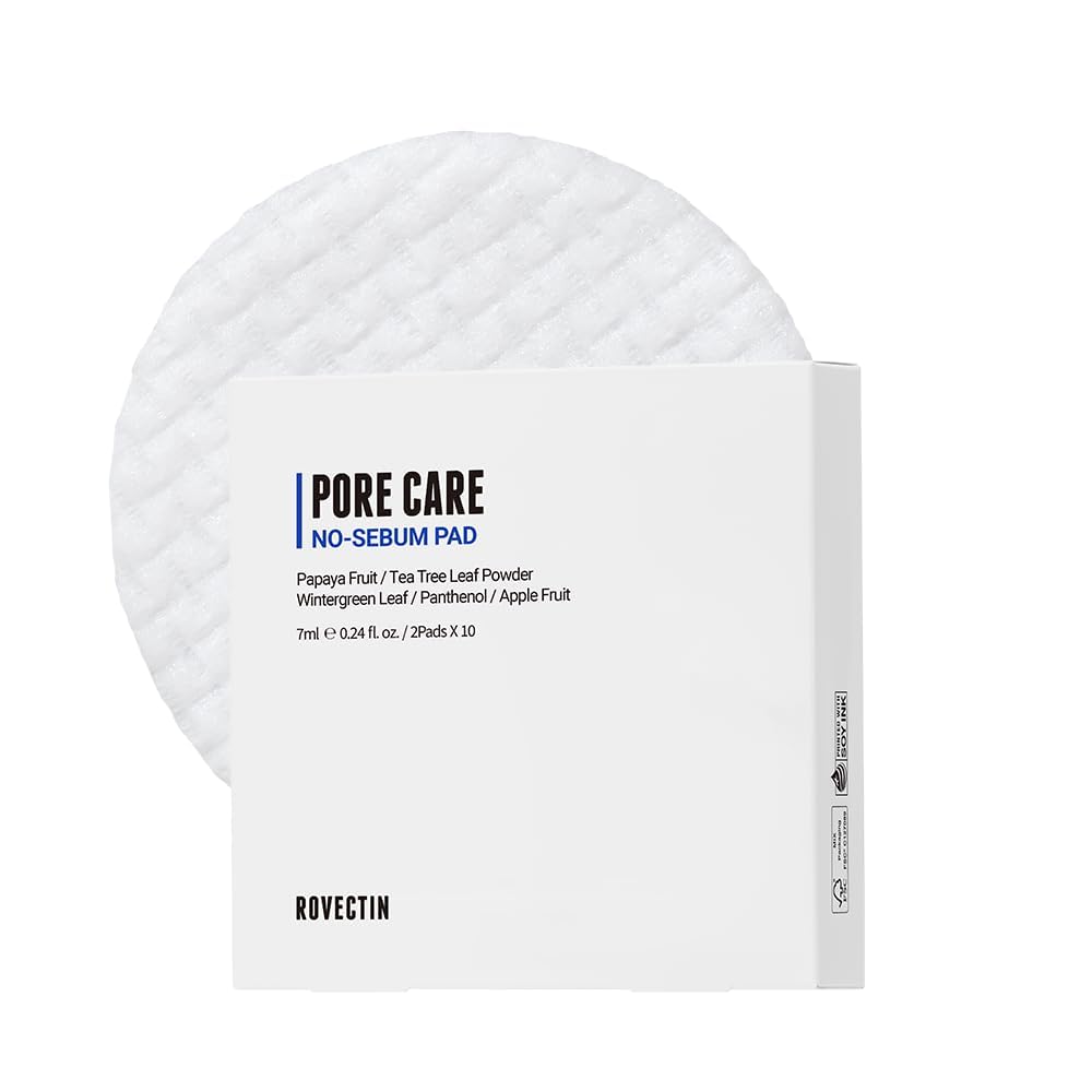 Rovectin Pore Care No-Sebum Pad 20ea (2ea*10)