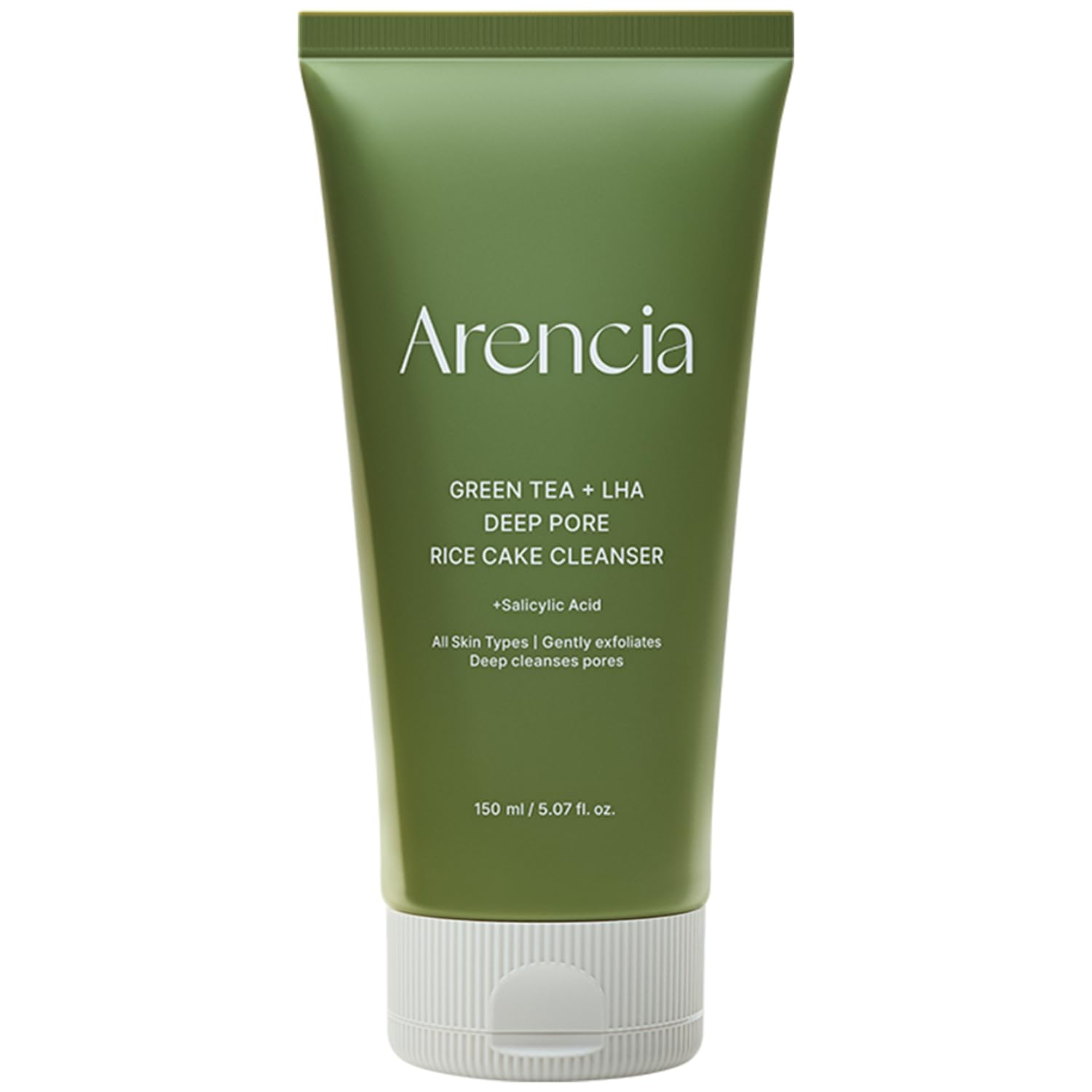 Arencia Green Tea + LHA Deep Pore Rice Cake Cleanser 150g