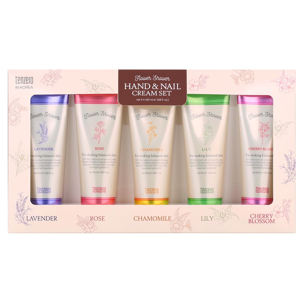 TENZERO FLOWER SHOWER HAND & NAIL CREAM 5 SET