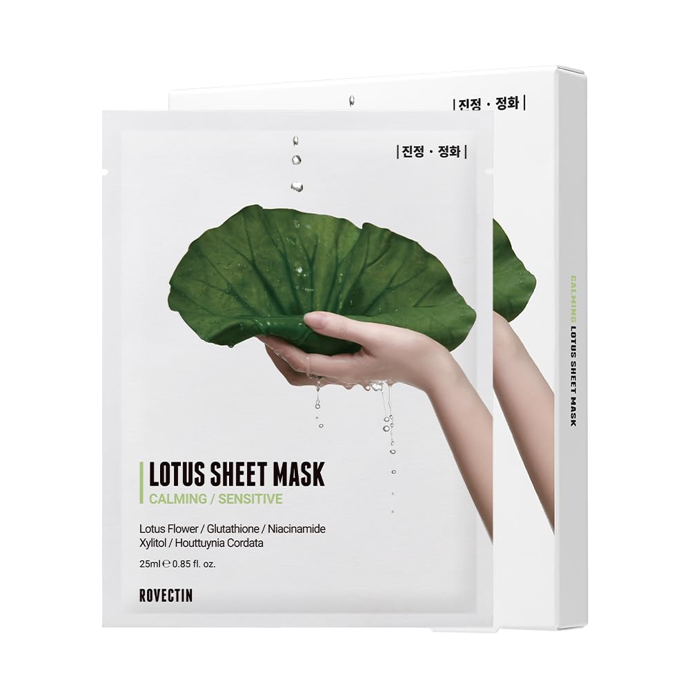 Rovectin Calming Lotus Sheet Mask 5ea