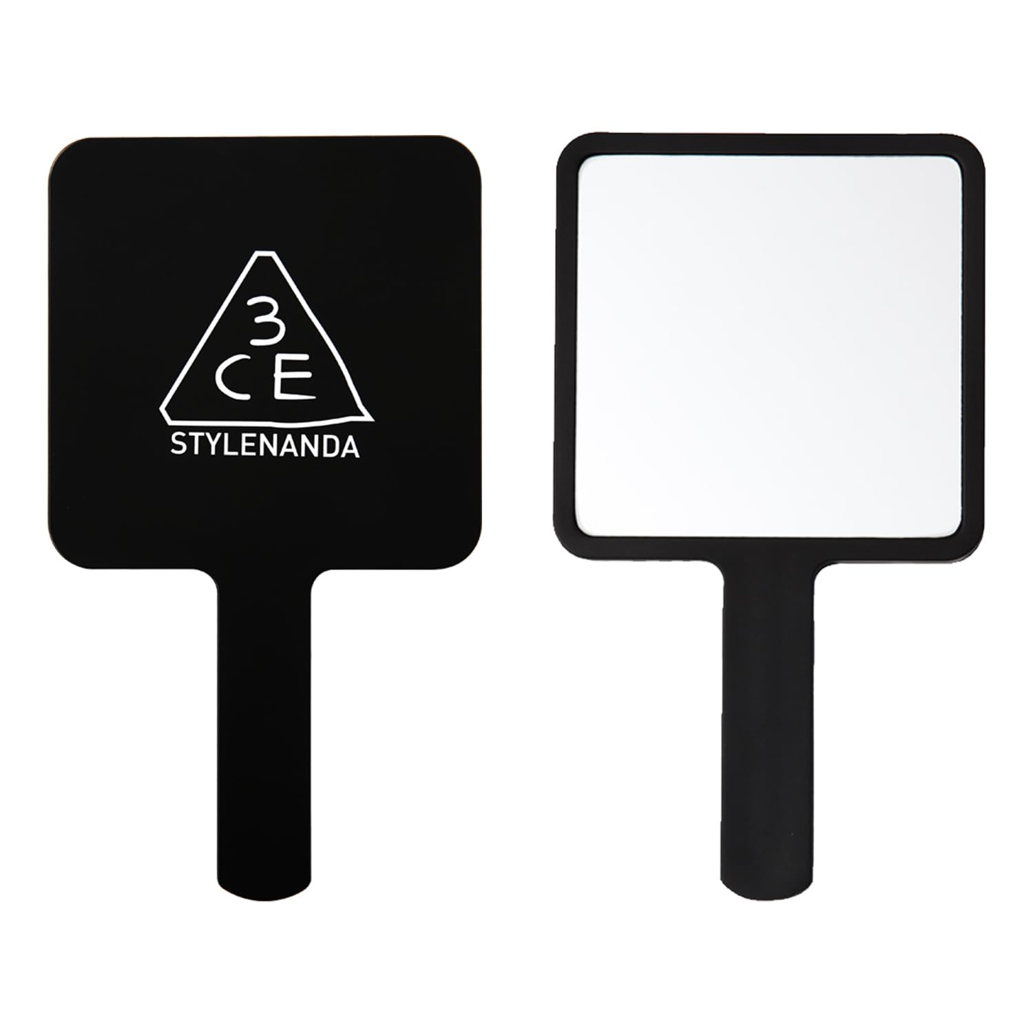 3CE SQUARE HAND MIRROR BLACK