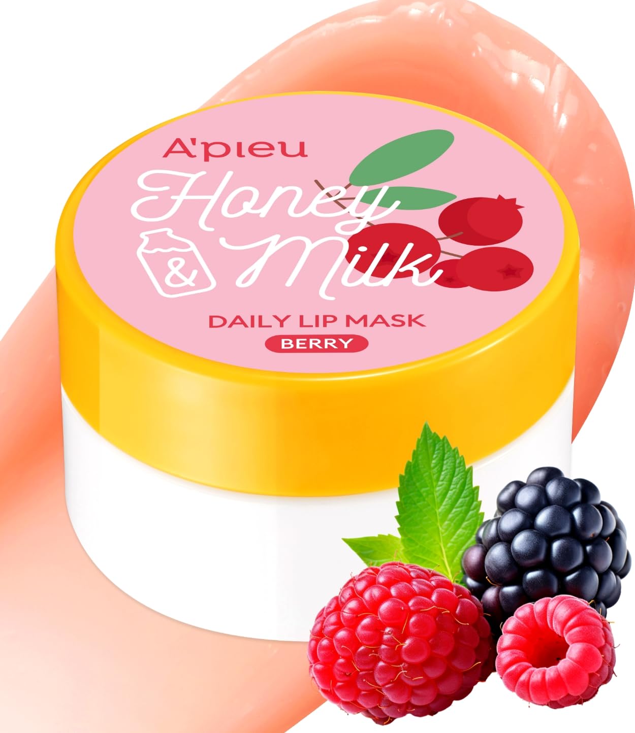 A'PIEU HONEY&MILK DAILY LIP MASK [BERRY]