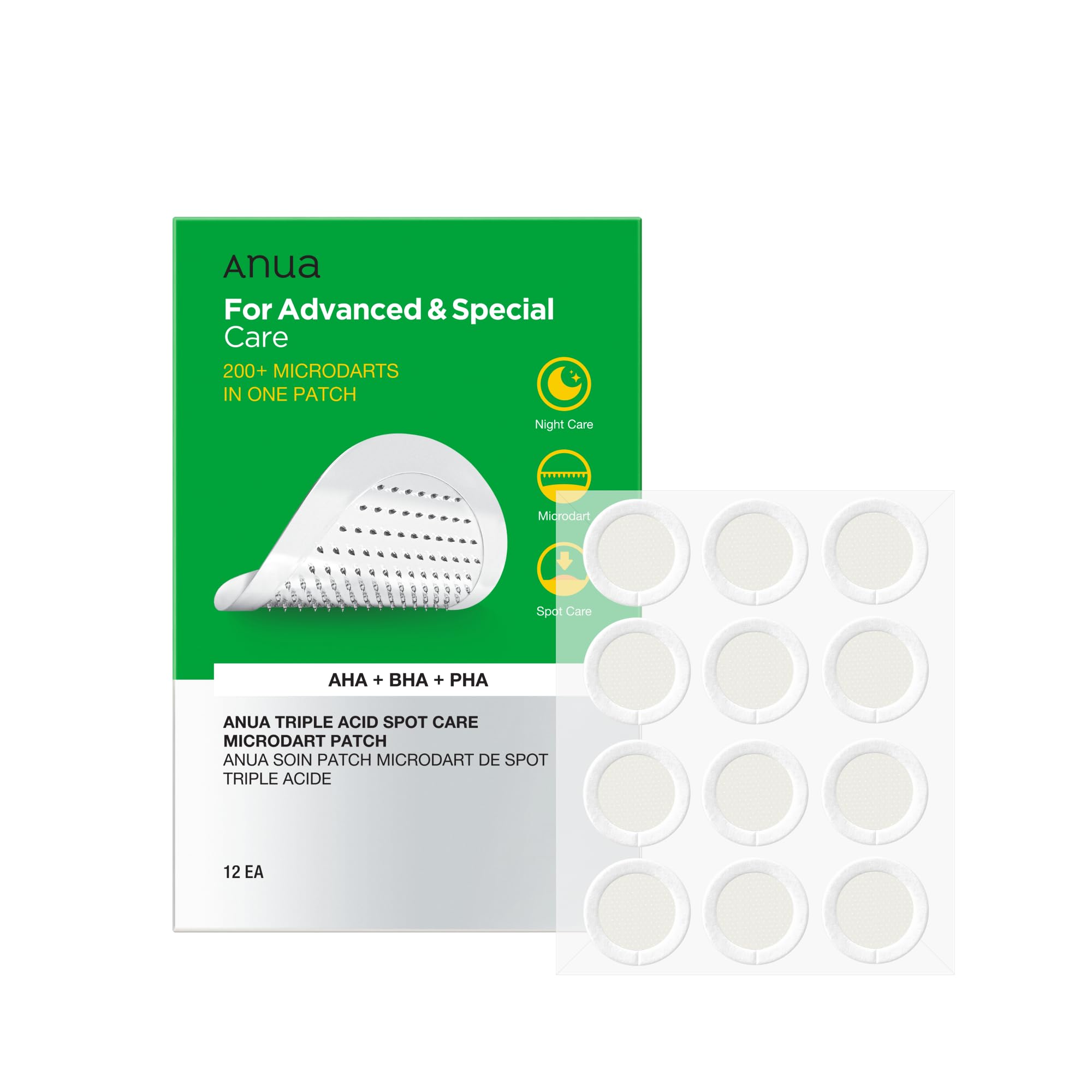 TRIPLE ACID SPOT CARE MICRODART PATCH 12EA