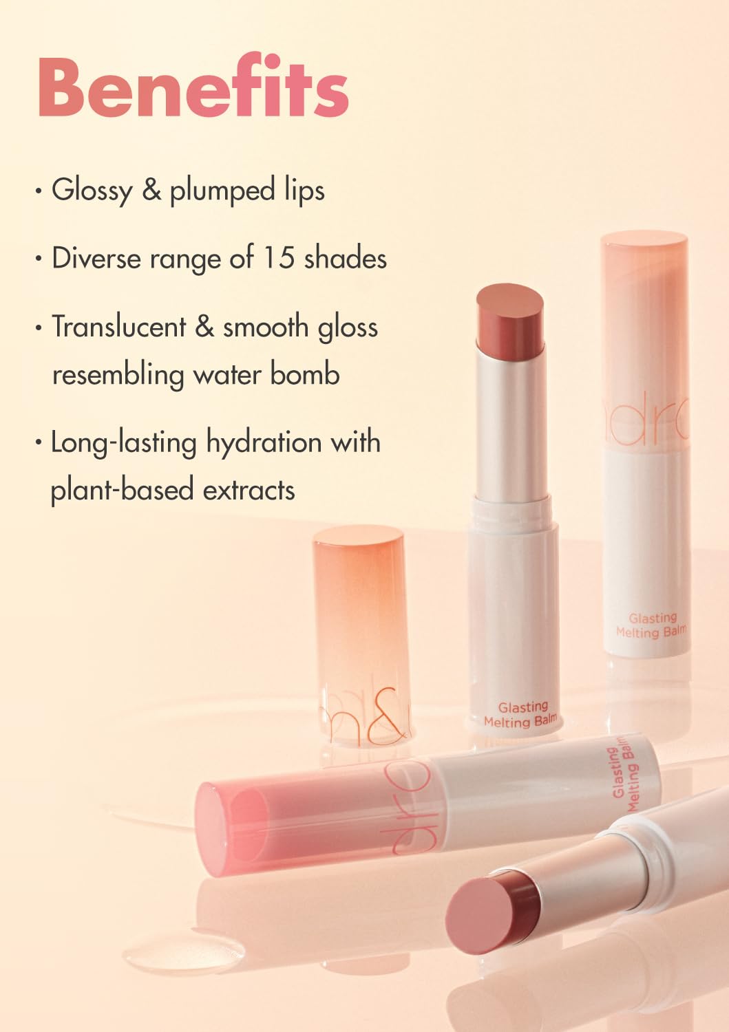 rom&nd GLASTING MELTING BALM 08 CORALIA