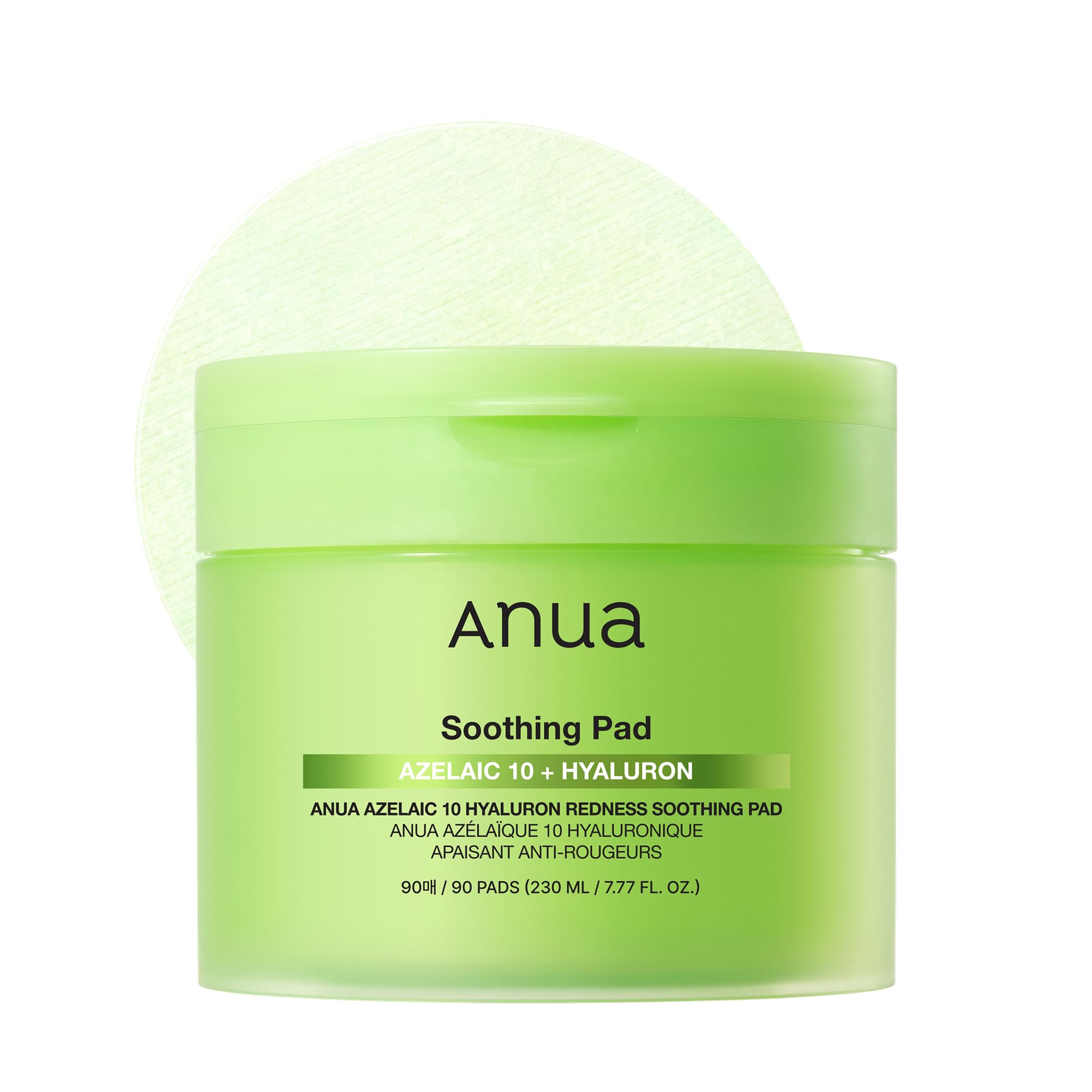 ANUA AZELAIC 10 HYALURON REDNESS SOOTHING PAD 230ml (90EA)_EU 