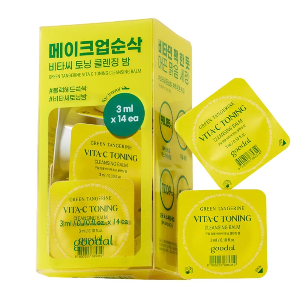 GOODAL GREEN TANGERINE VITA C TONING CLEANSING BALM TRAVEL KIT