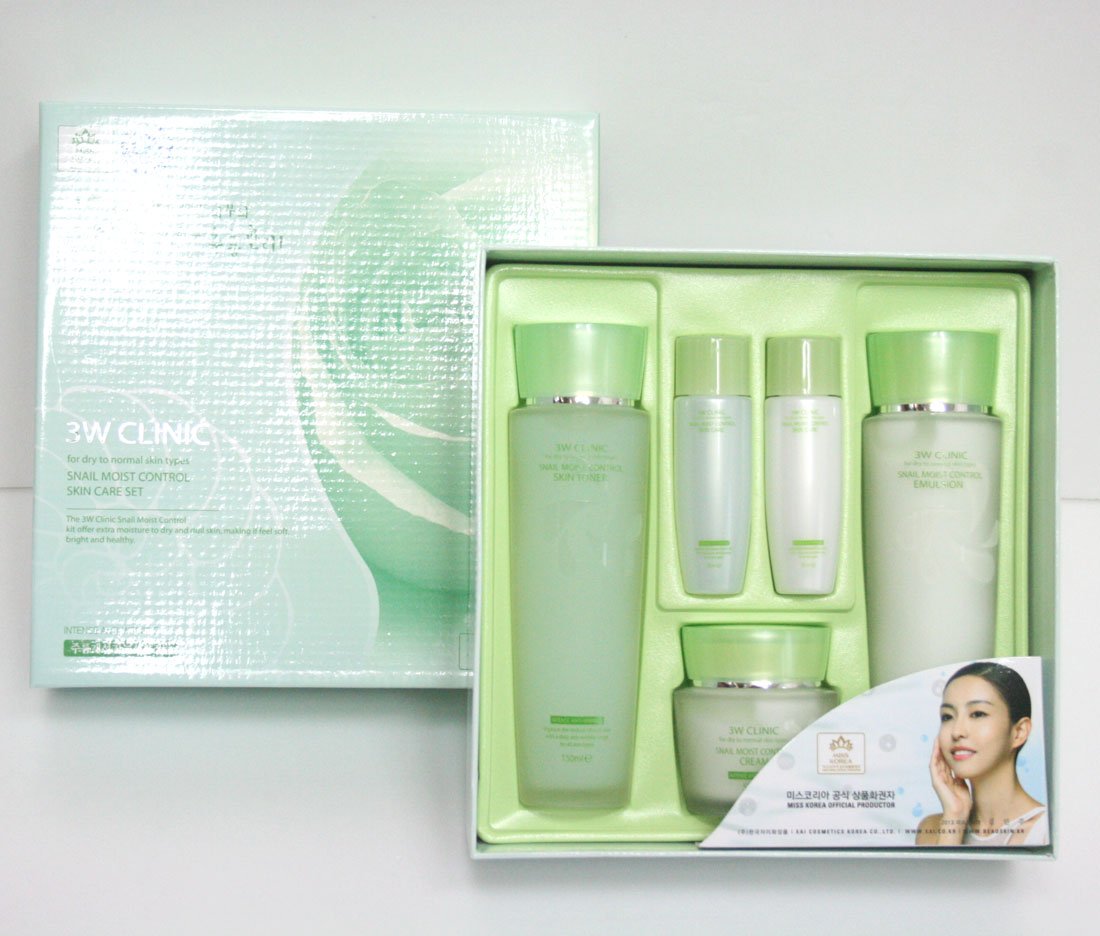 SNAIL MOIST CONTROL SKIN CARE 3 SET