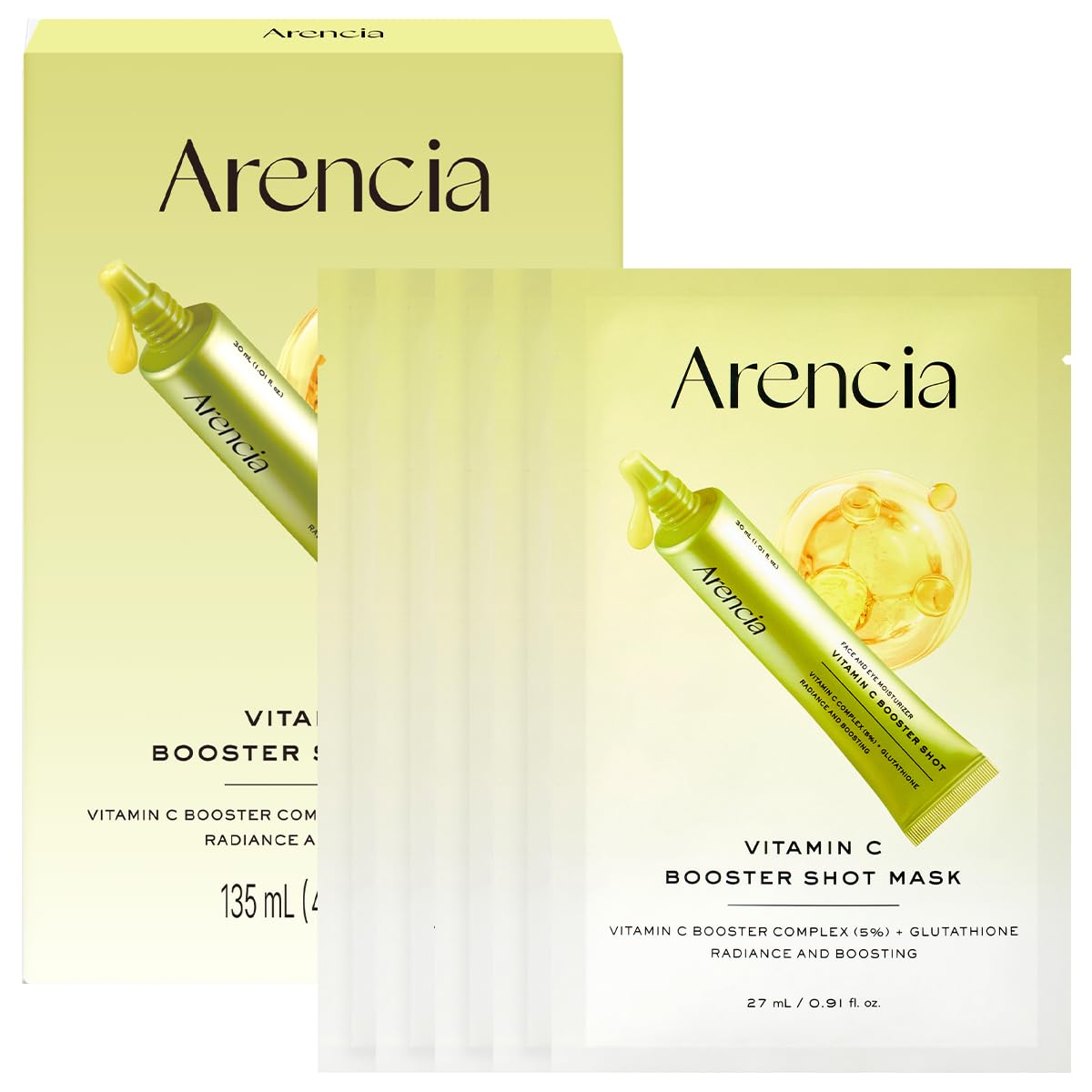 Arencia Vitamin C Booster Shot Mask (5ea)