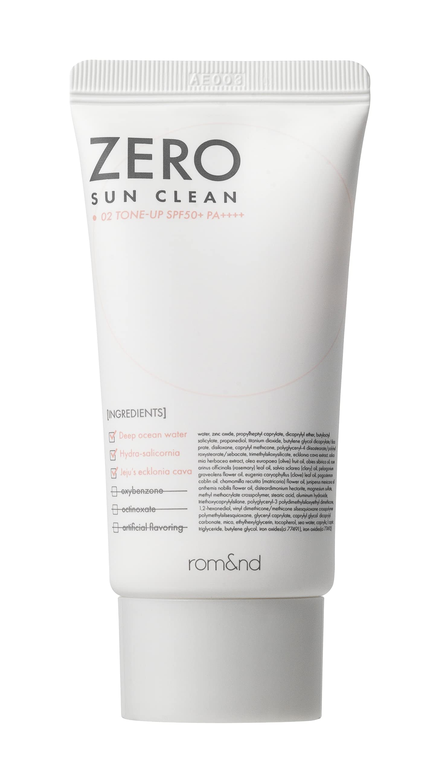 rom&nd ZERO SUN CLEAN 02 TONE UP