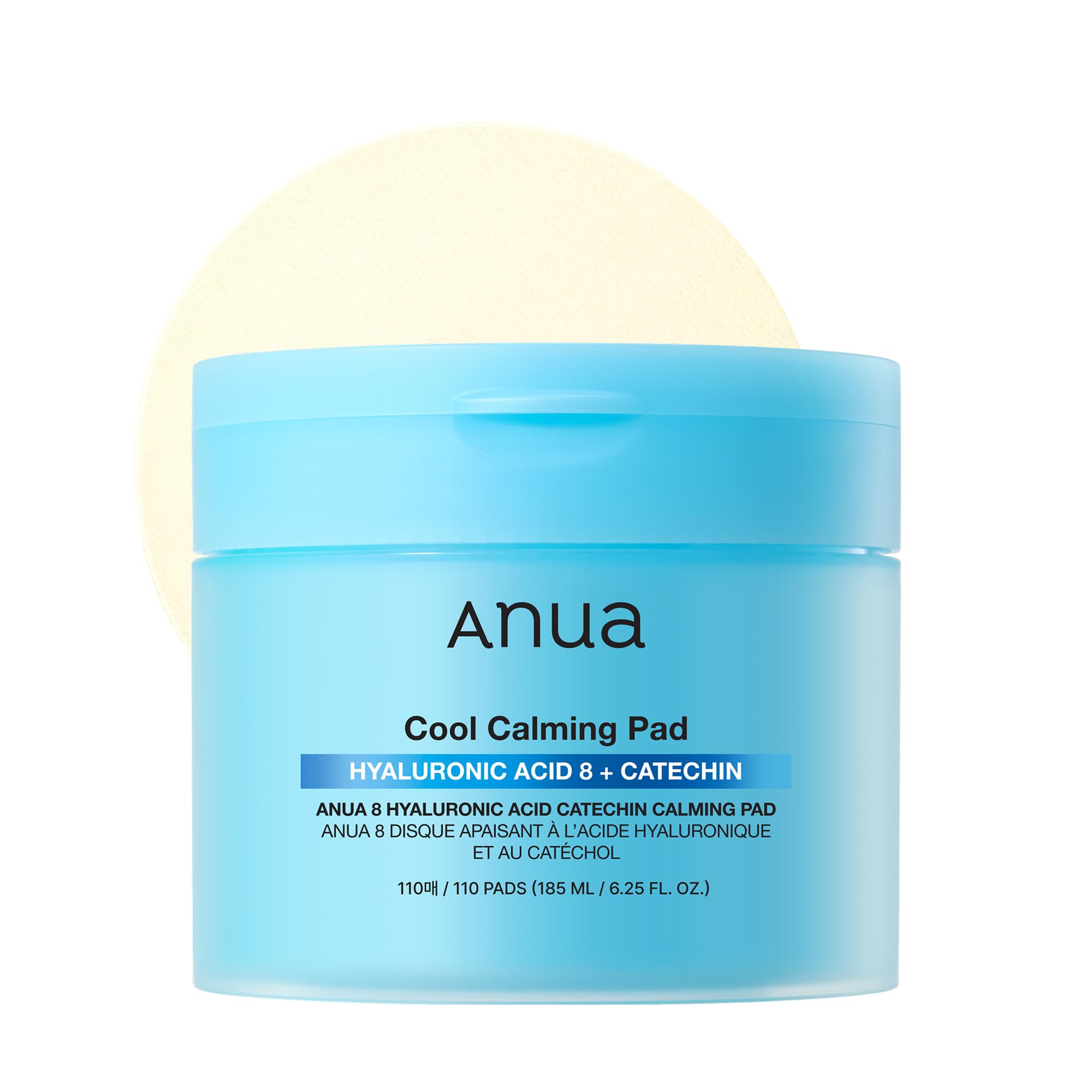 ANUA 8 HYALURONIC ACID CATECHIN CALMING PAD 185ml (110EA)