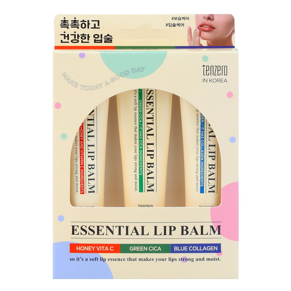 TENZERO ESSENCIAL LIP BALM 3 SET