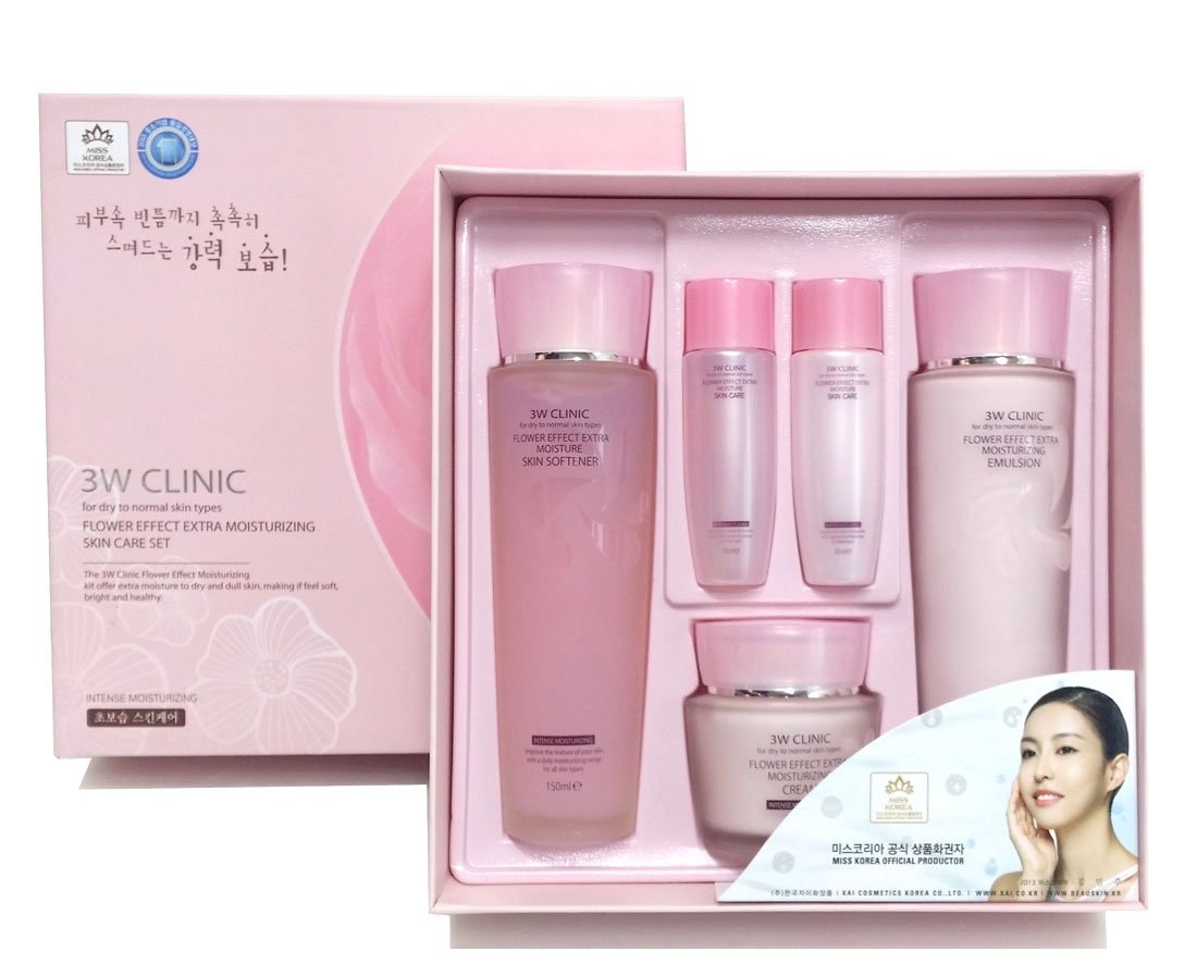 FLOWER EFFECT EXTRA MOISTURIZING SKIN CARE 3 SET