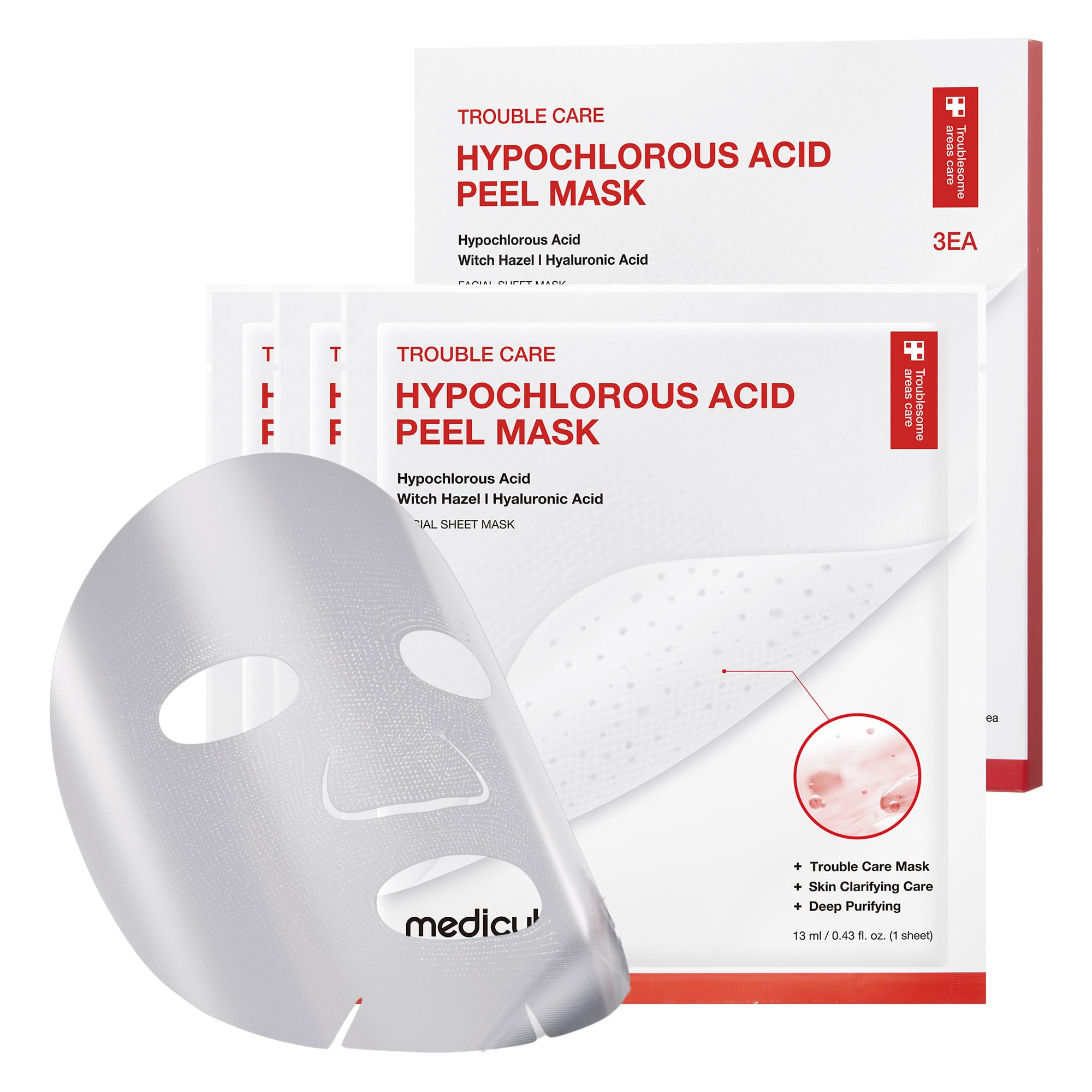 HYPOCHLOROUS ACID PEEL MASK (3EA)