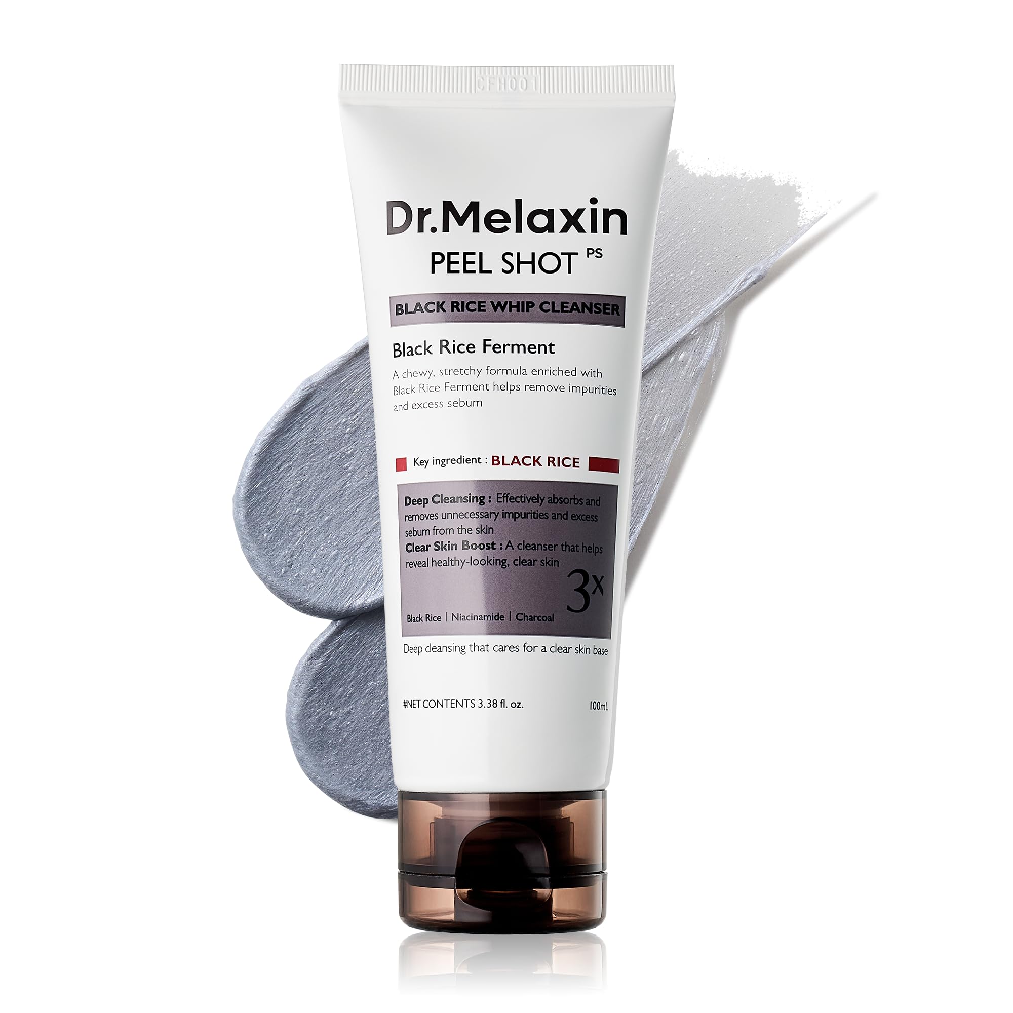 Dr.Melaxin PEEL SHOT BLACK RICE WHIP CLEANSER 100ml