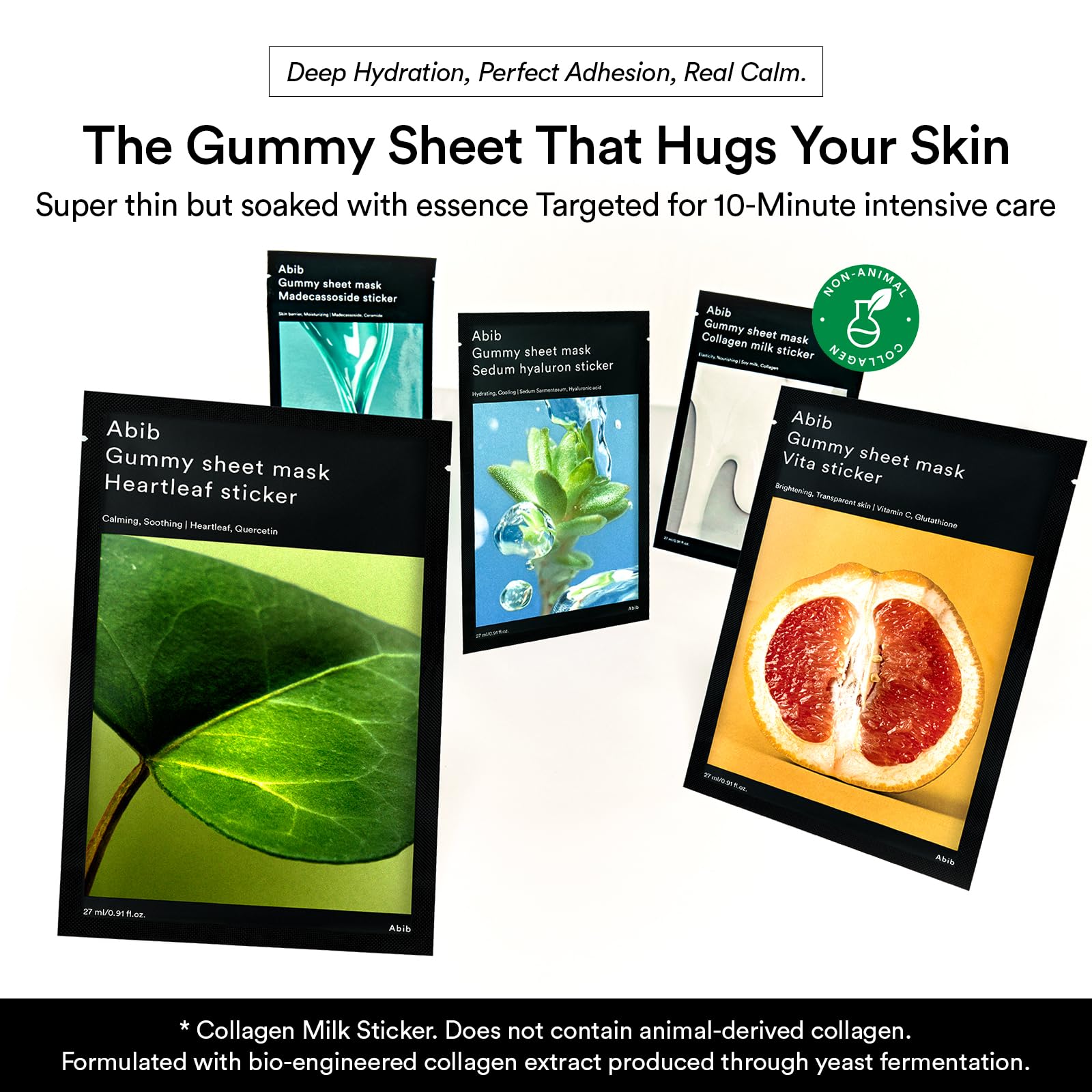 Abib Gummy sheet mask
Heartleaf sticker (23)