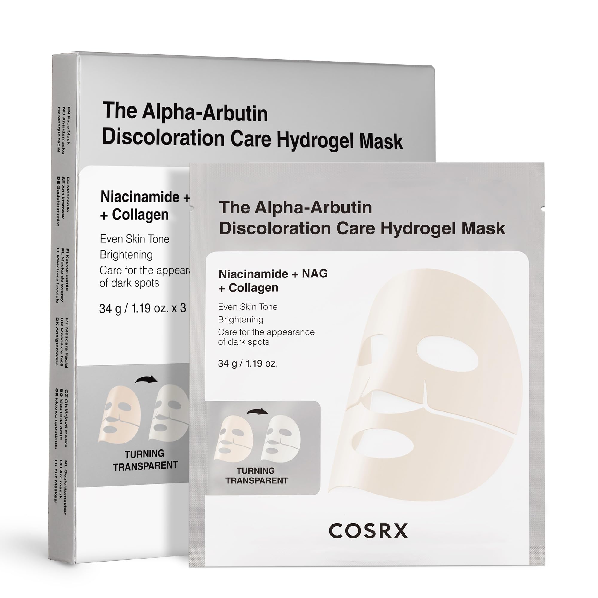 COSRX The Arbutin Discoloration Hydrogel Mask_3ea