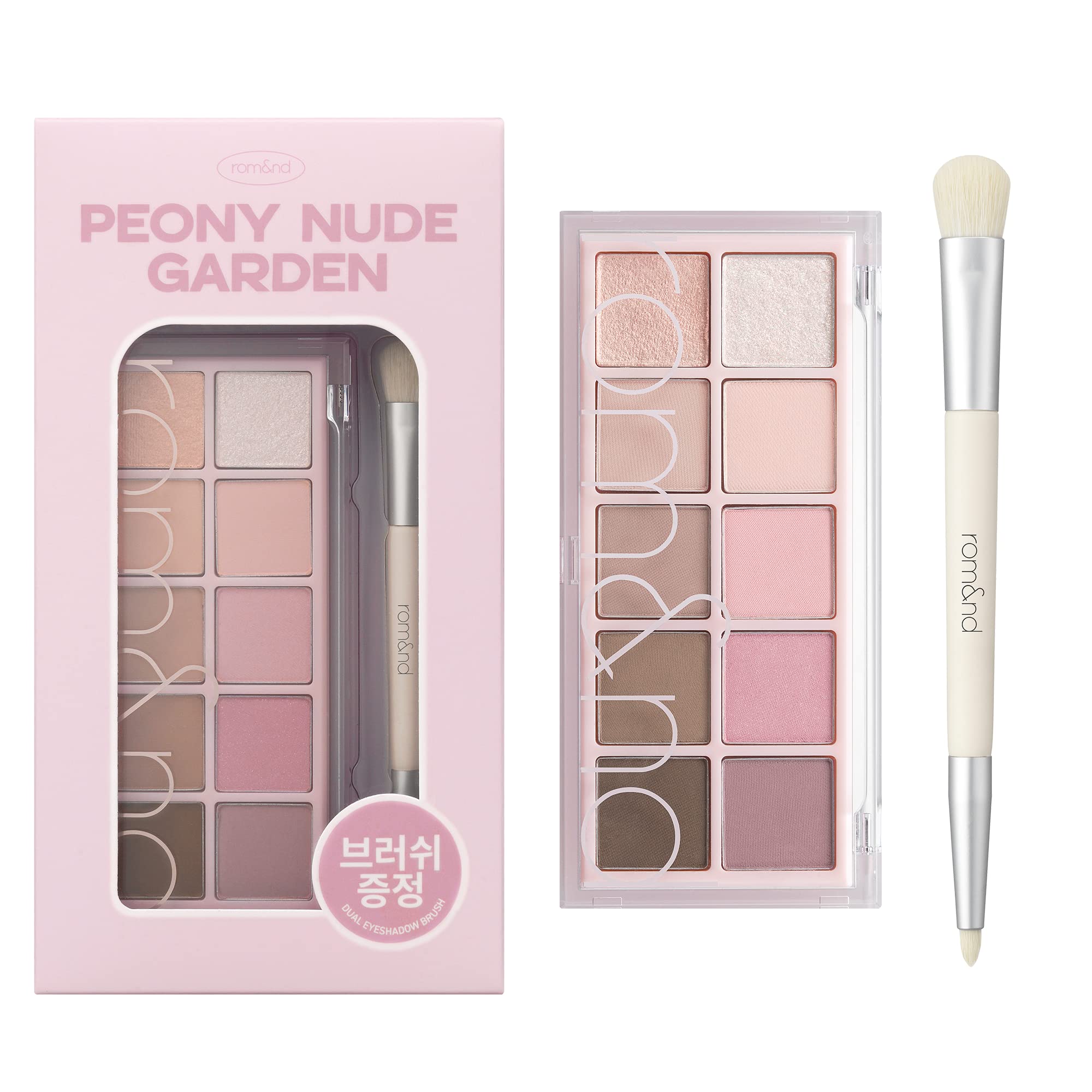 rom&nd Better Than Palette Brush Special Set 06 Peony Nude Garden