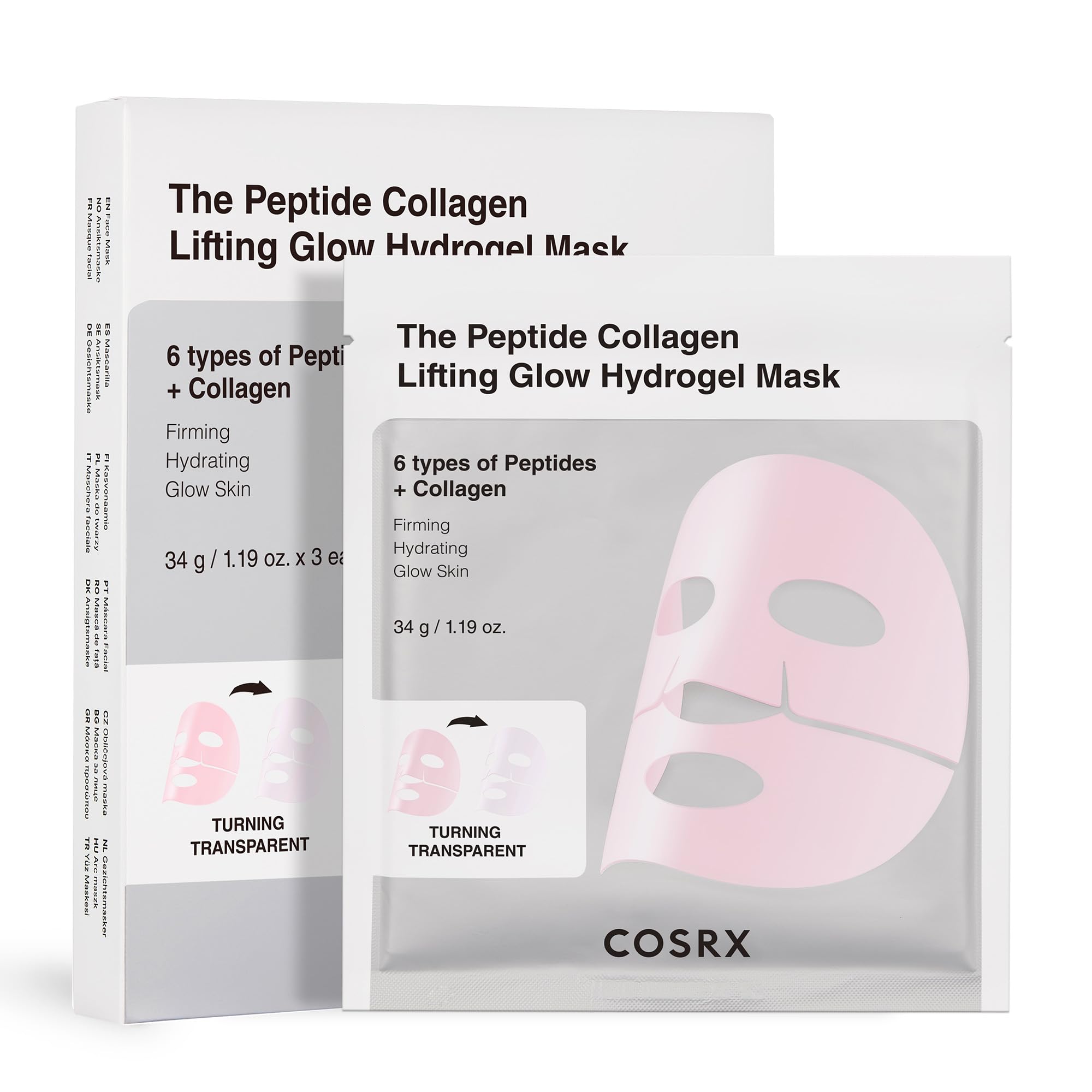 COSRX The Peptide Collagen Lifting Glow Hydrogel Mask_3ea