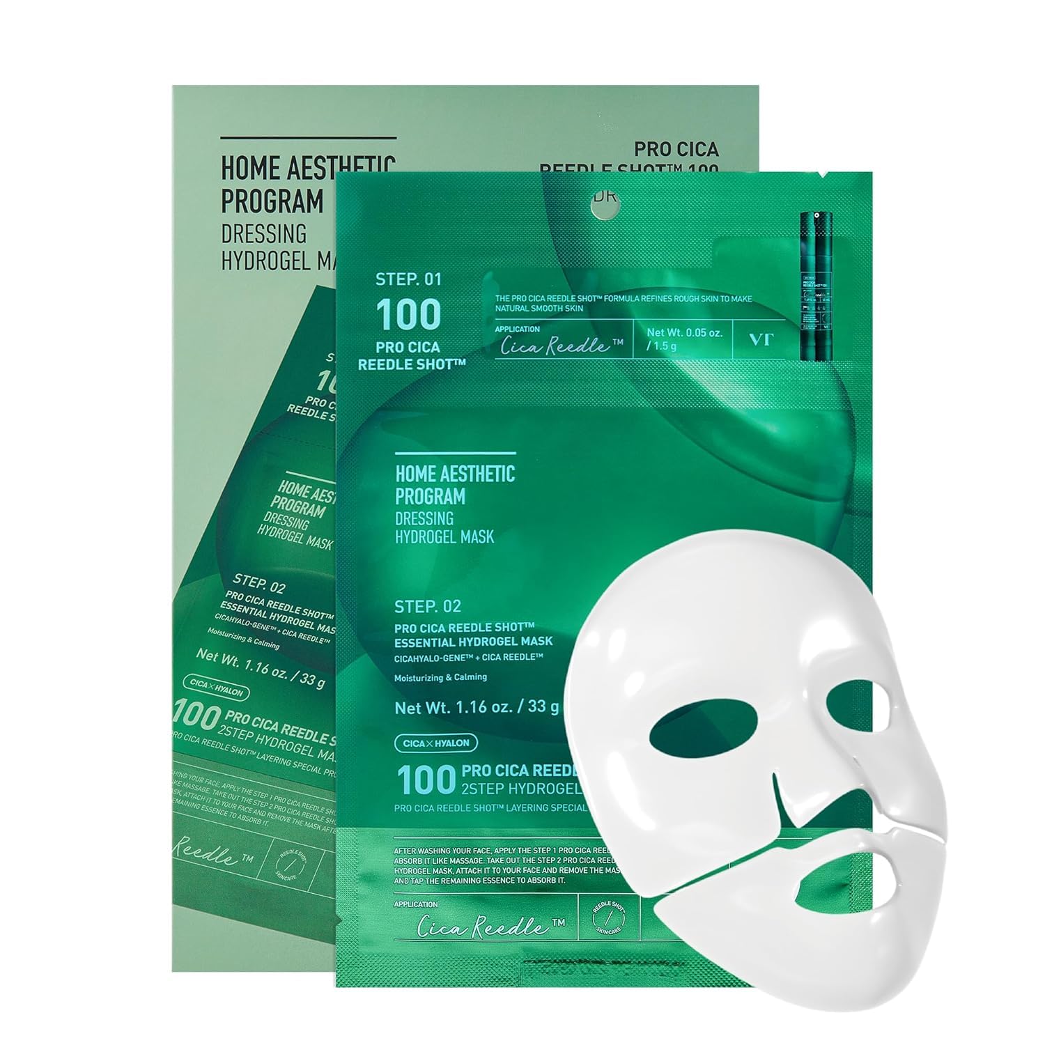 VT PRO CICA REEDLE SHOT 100 2STEP HYDROGEL MASK
