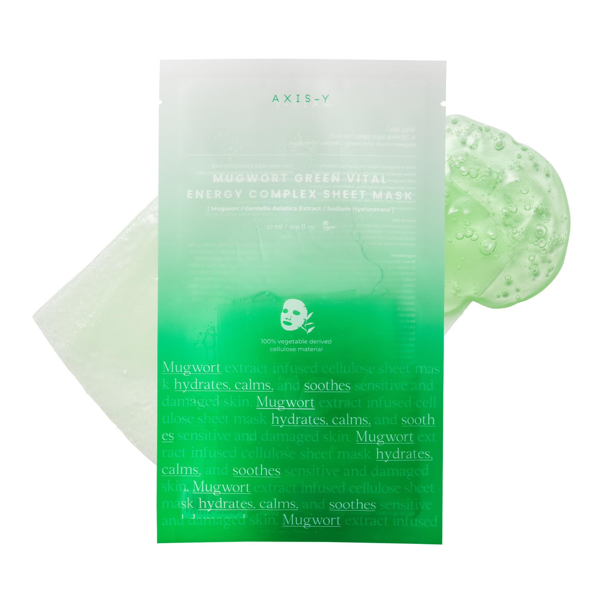 AXIS-Y Mugwort Green Vital Energy Complex Sheet Mask 27ml