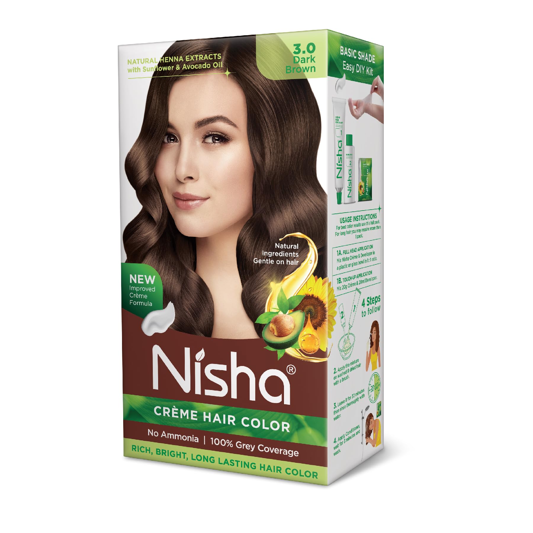 Nisha Creme Permanent Hair Dye