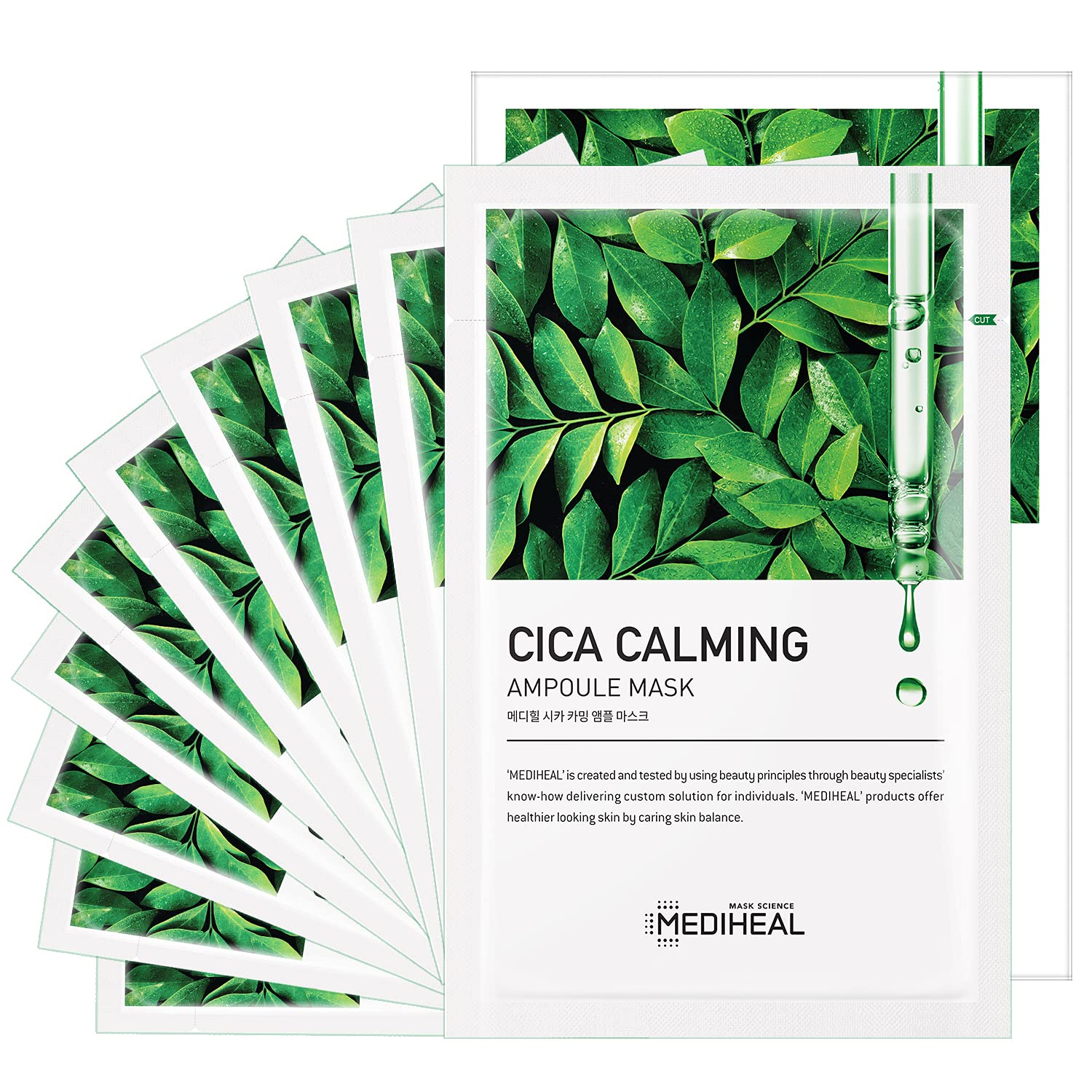 MEDIHEAL Cica Calming Ampoule Mask ×10
