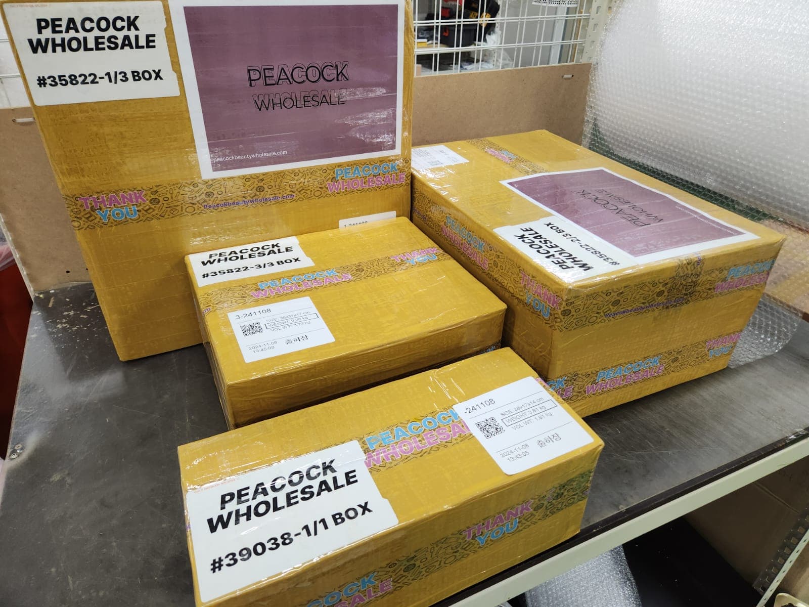 Warehouse shipping