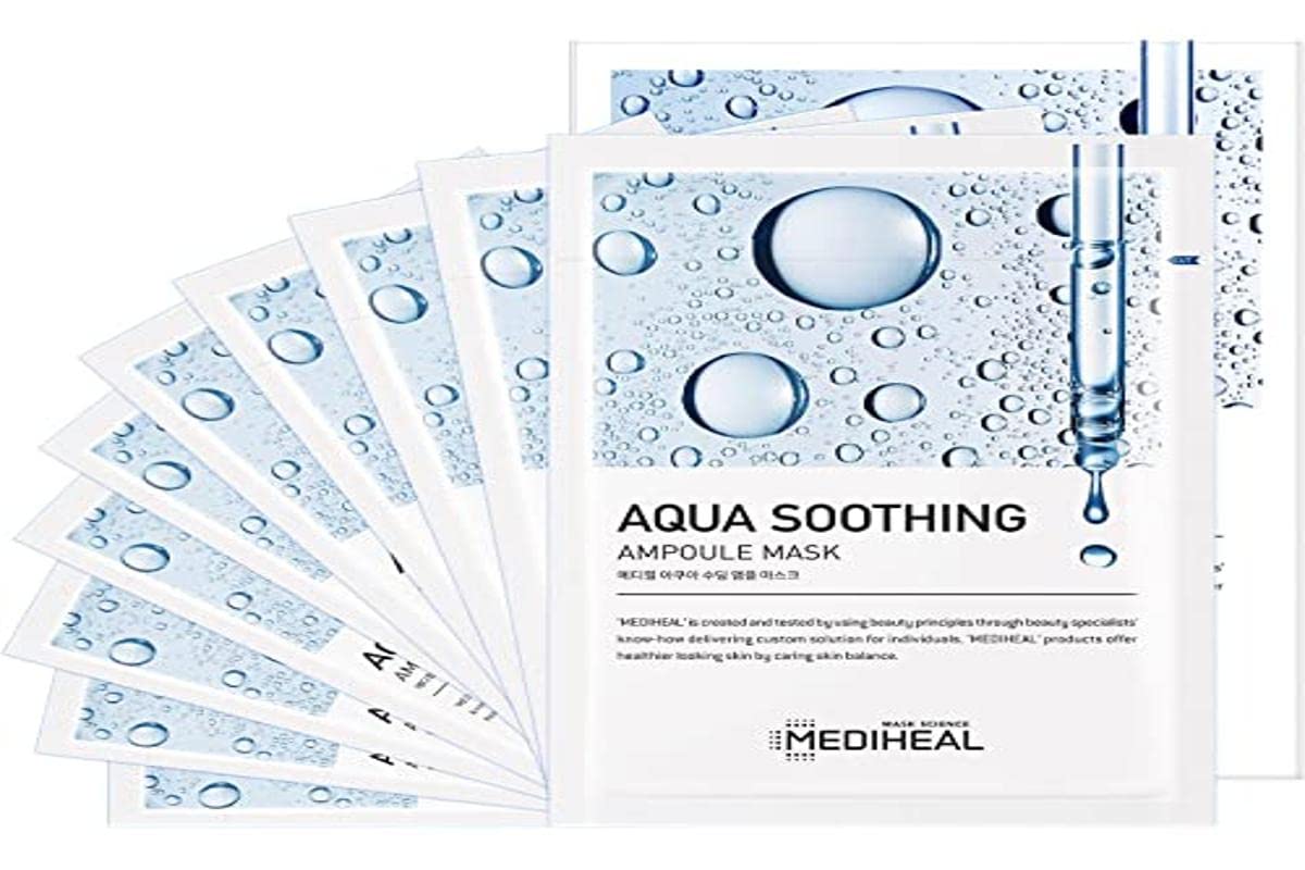 MEDIHEAL Aqua Soothing Ampoule Mask ×10