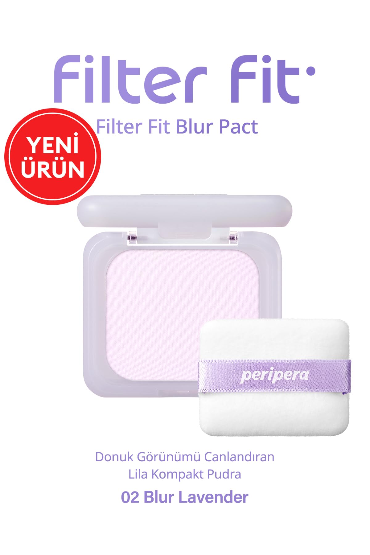 PERIPERA FILTER FIT BLUR PACT 02 BLUR LAVENDER
