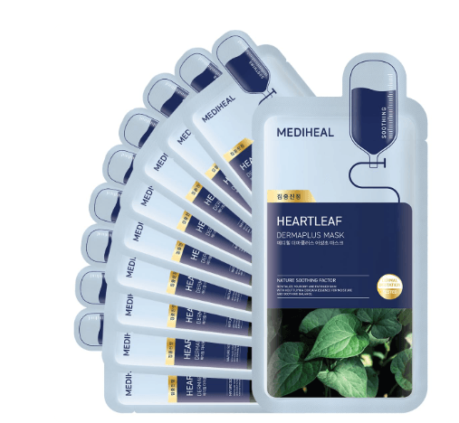 MEDIHEAL Derma Plus Houttuynia Cordata Mask ×10