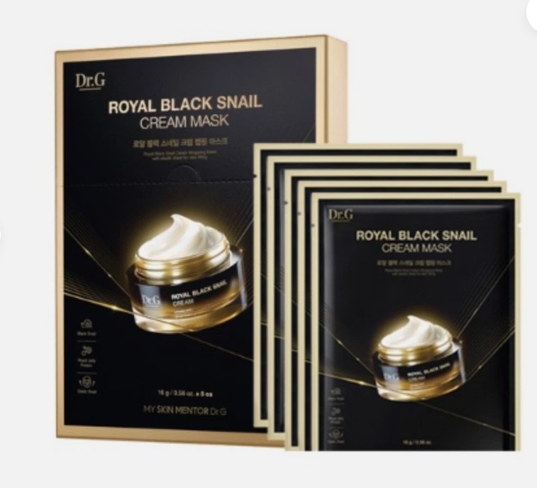 DR.G ROYAL BLACK SNAIL CREAM MASK_5P_M