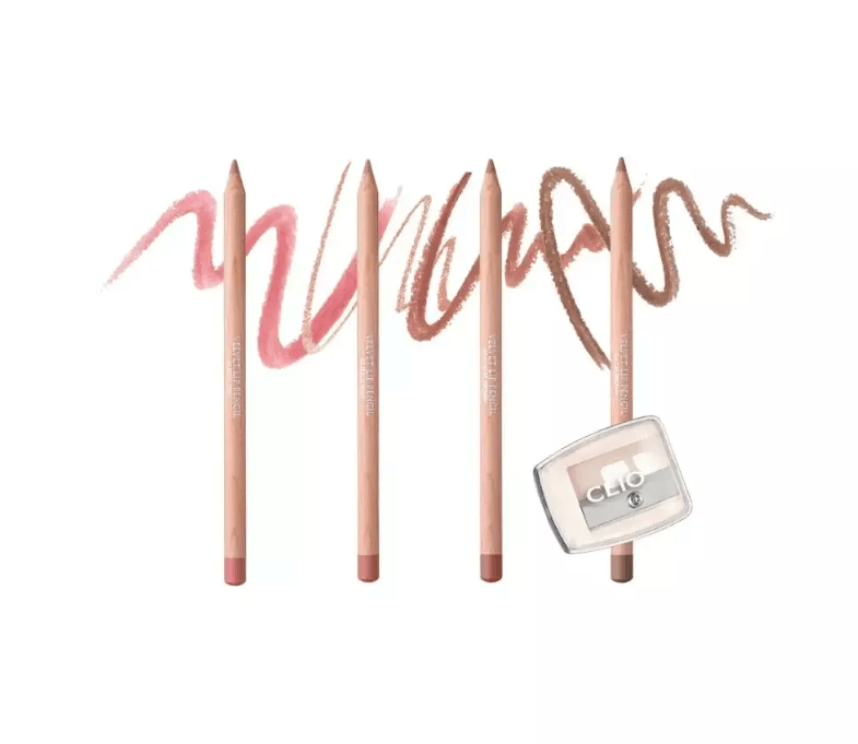 CLIO VELVET LIP PENCIL SET 12 BLUSH PINK