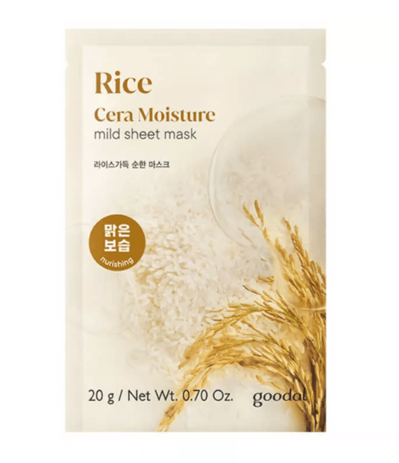 GOODAL RICE CERA MOISTURE MILD SHEET MASK