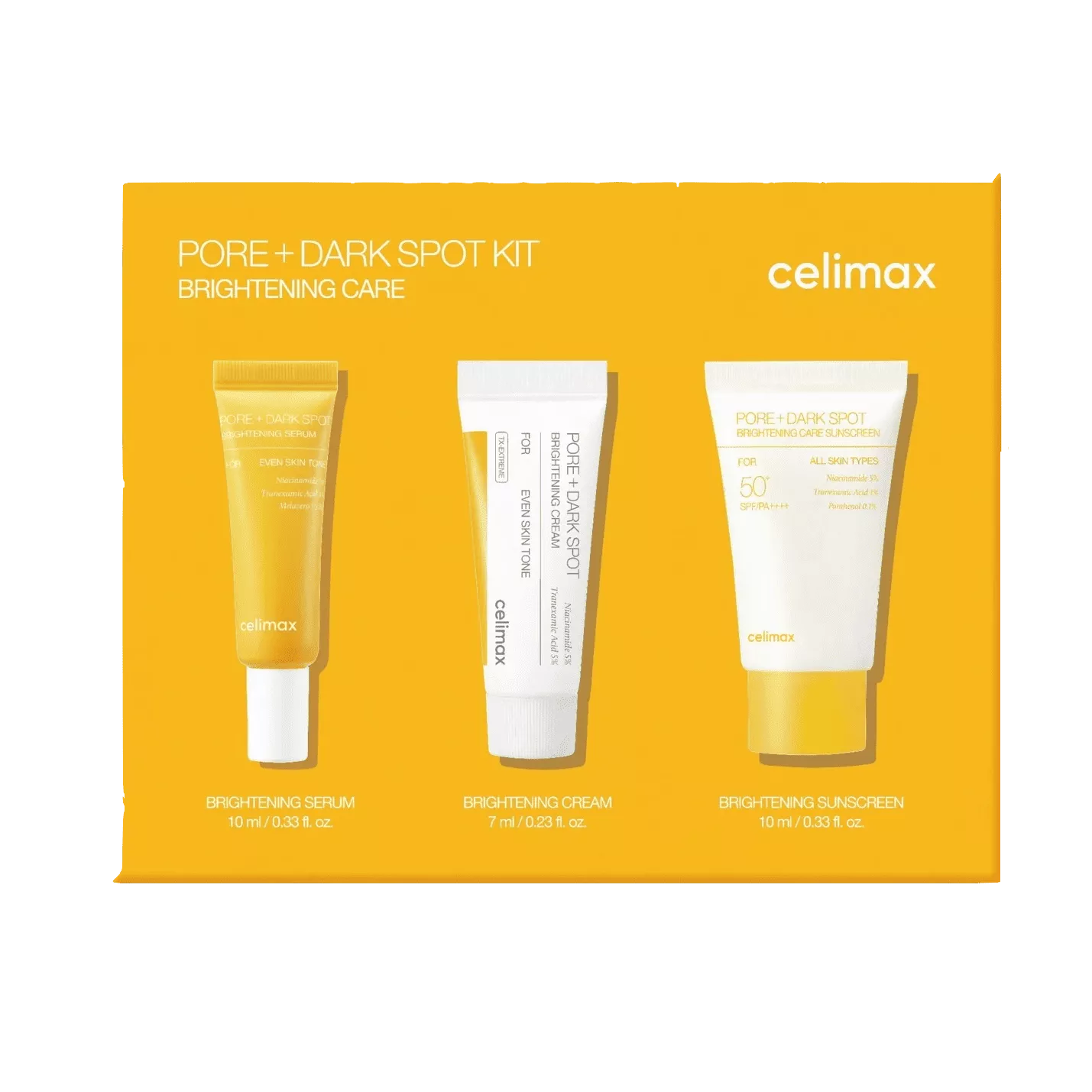 CELIMAX PORE+DARK SPOT BRIGHTENING KIT